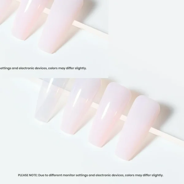 Neutral Gel Manicure Polish Set 15ml Pink Jelly Nude Shade Gift for Ladies