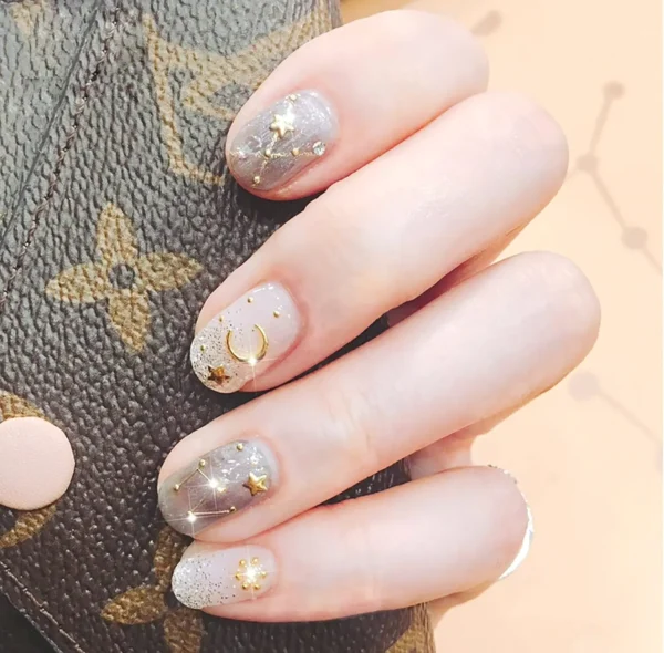 TOROKOM's 3D Metallic Nail Decals for Women