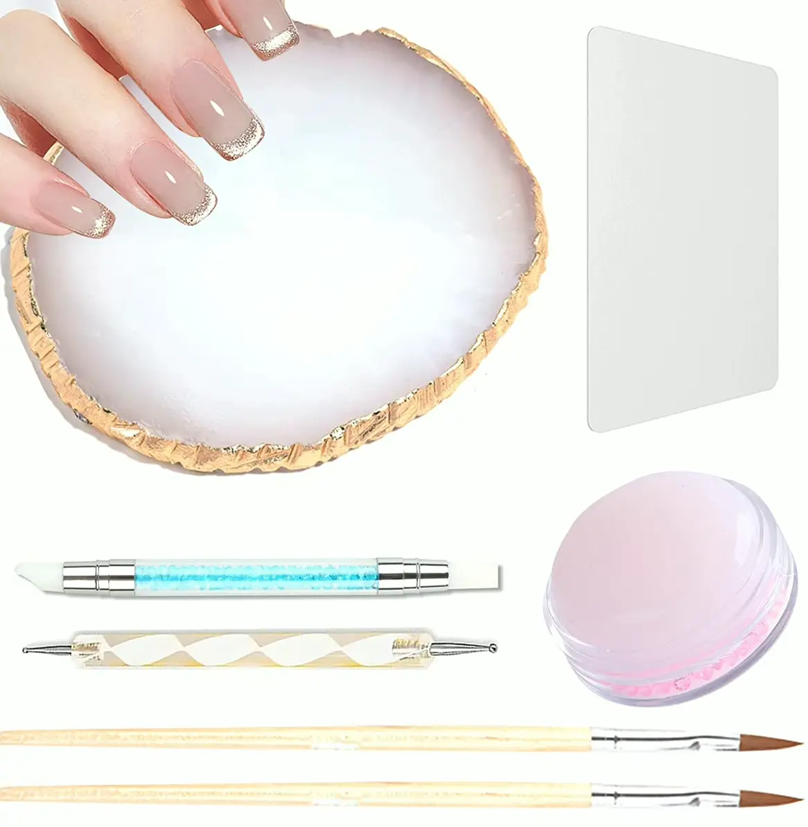 Epoxy Manicure Art Palette with Accessories