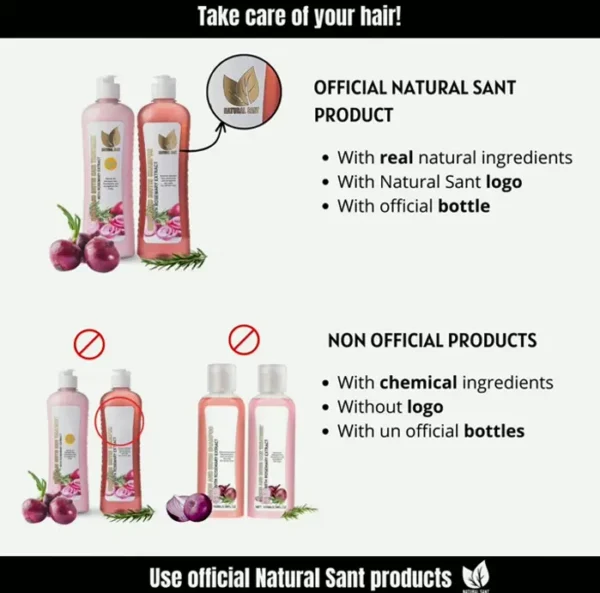 Onion Biotin Herb Shampoo & Treatment Kit to Stronger Locks