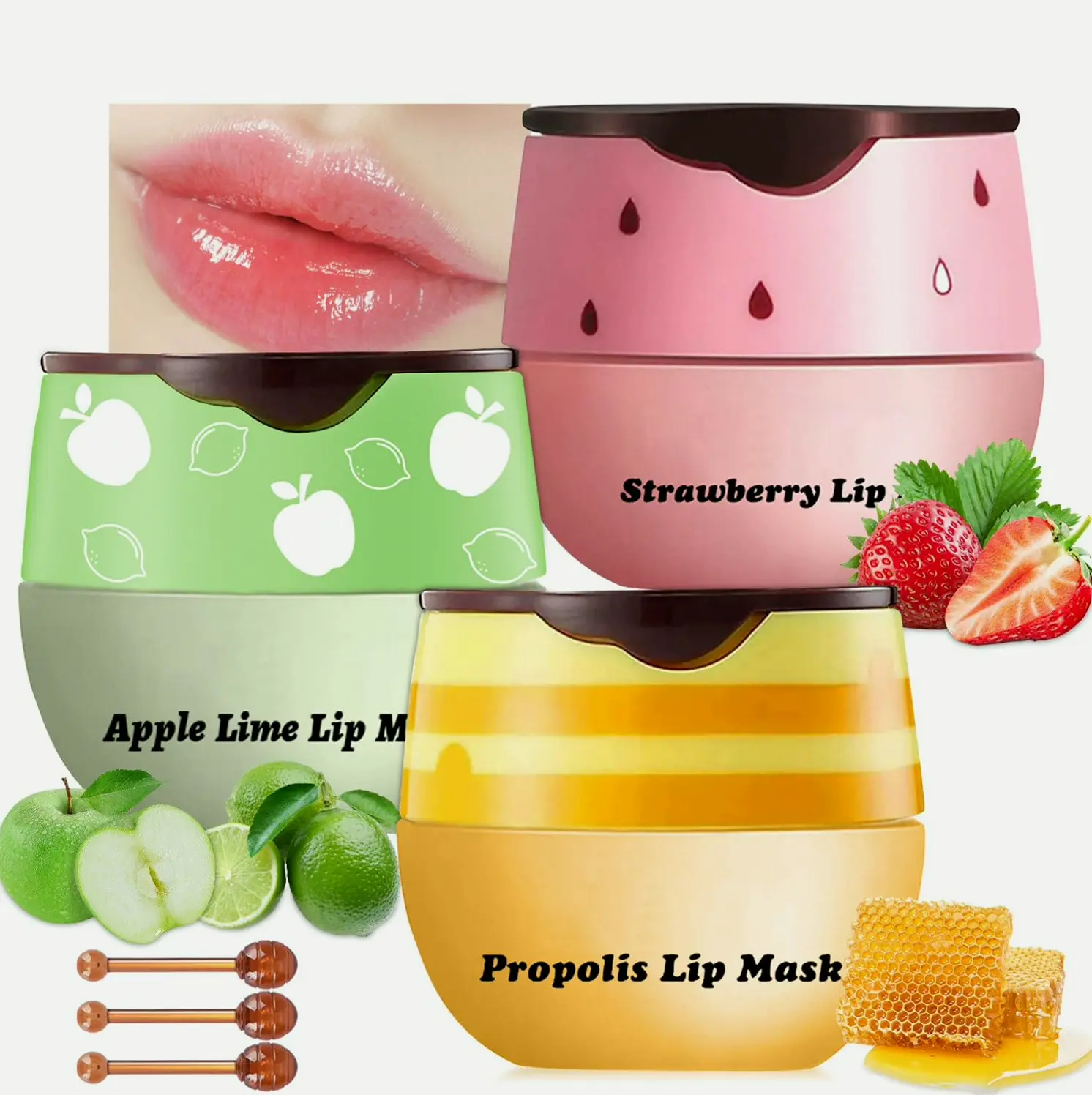 3 PCS Honey Lip Set