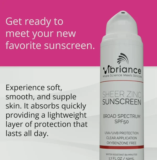 Vibrant Sheer Mineral Face Sunscreen Sun Protection Factor 50, Clear Formula, 1.7 fl oz