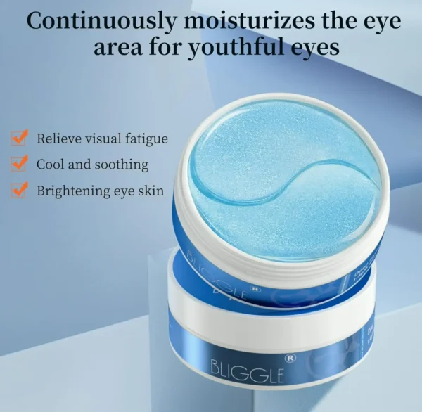 Eye Mask Patches (Pieces) - Brightening  Eye Treatment with Hyaluronic Acid, Cooling Care for Puffy Eyes & Dark Circles, Reduce Under Eye Bags and Smooth Wrinkles