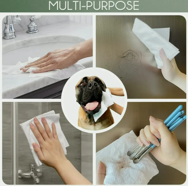 Single-use Biodegradable Facial Towels - Super Thick and Gentle (60 Count)