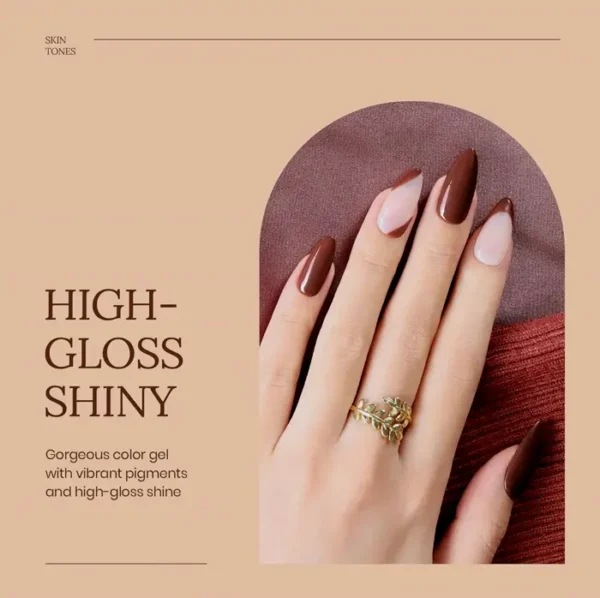 UV Nail Set - Six Tones Nude Collection