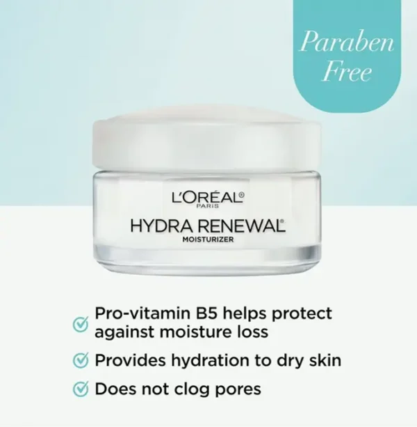 L’Oréal Hydra-Renew Facial Lotion for Dry Skin, 24-Hour Moisture, 1.7 Oz