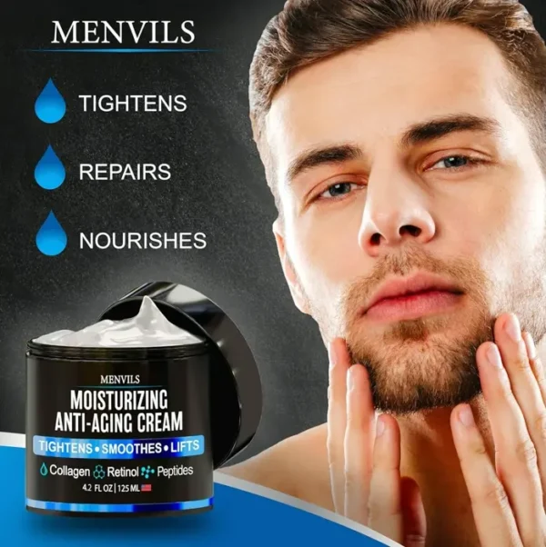 Men's Facial Moisturizer Gel - Anti-Wrinkle & Revitalizing - 4.2 Ounces