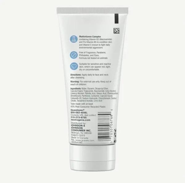 Neutrogena Unscented Day Lotion for Face with Vitamins