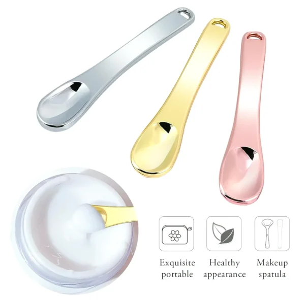 Small Aluminum Makeup Spatula for Skin Care