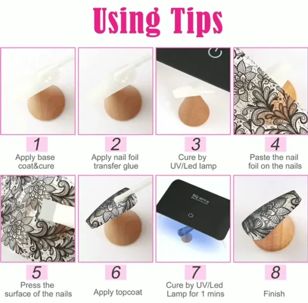 300 Pieces Nail Art Adhesive Decal Set