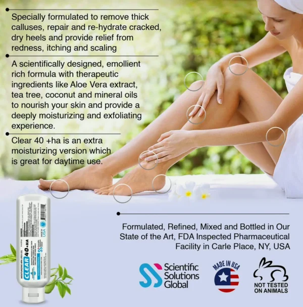 40 Percent Urea-infused Gel with Hyaluronic Acid & T-Tree Oil