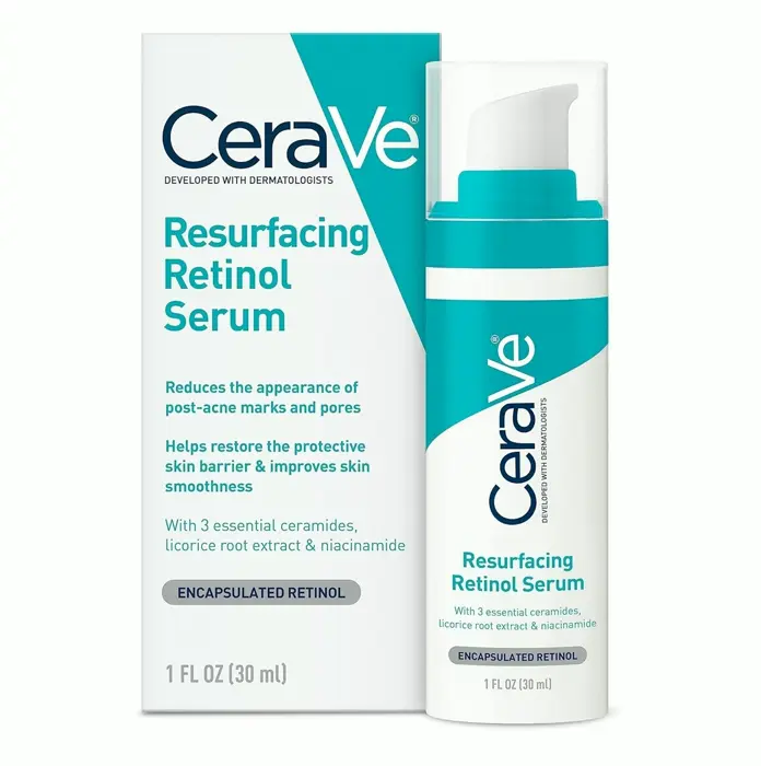 CeraVe Retinol Serum for Marks and Texture | Pore Minimizing and Brightening | Fragrance Free