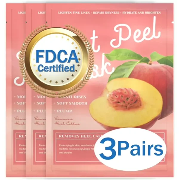 Foot Peel Mask for Dry Heels (3 Sets)