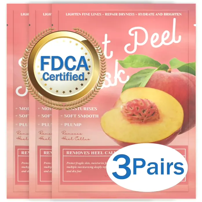 Foot Peel Mask for Dry Heels (3 Sets)